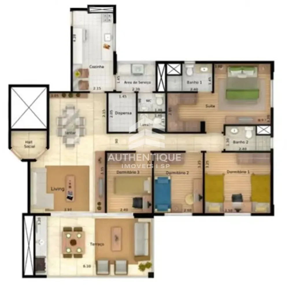 Apartamento, 3 quartos, 104 m² - Foto 16