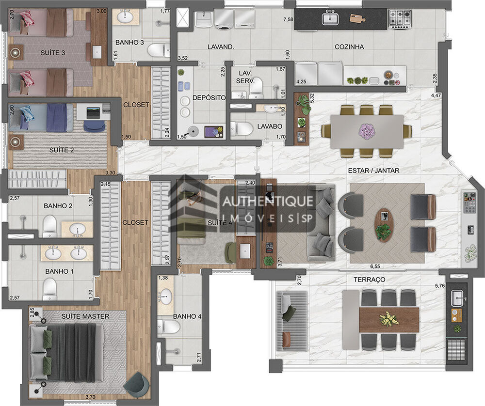 Apartamento, 4 quartos, 112 m² - Foto 5