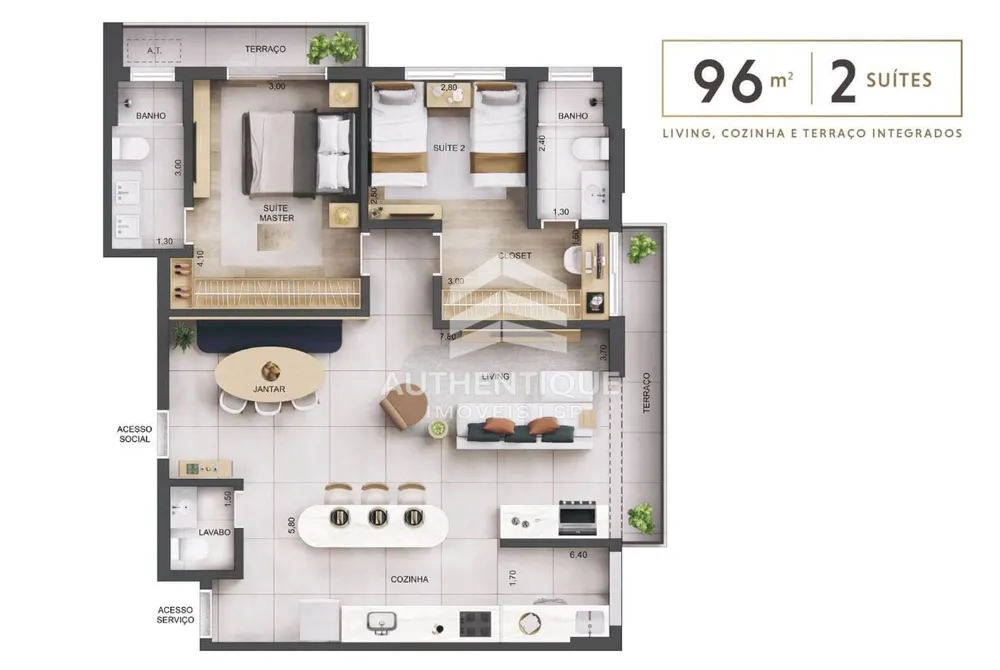 Apartamento, 3 quartos, 96 m² - Foto 22