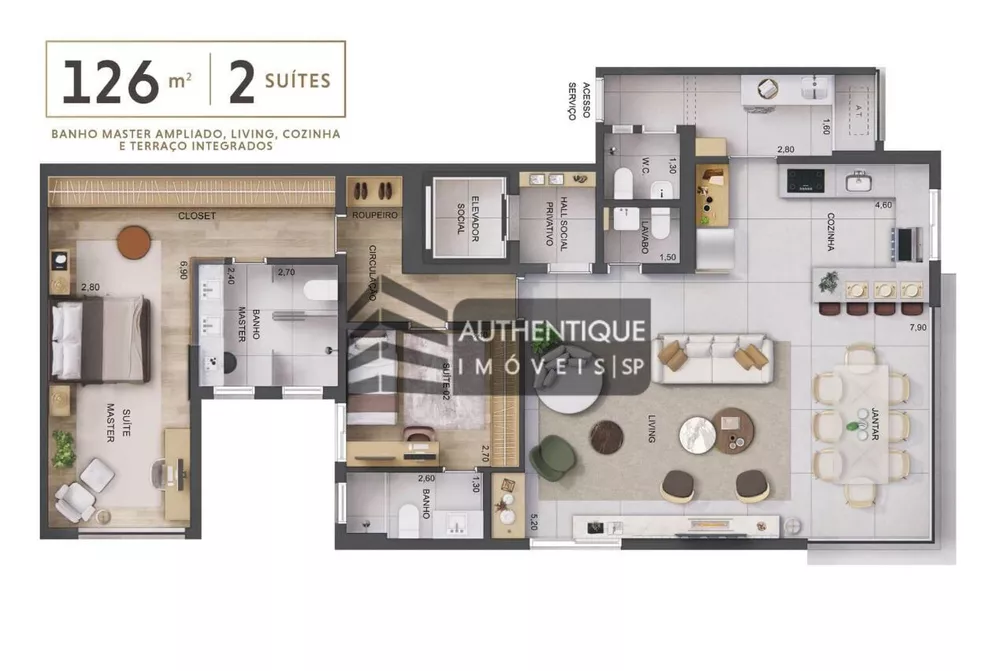 Apartamento à venda com 3 quartos, 96m² - Foto 13