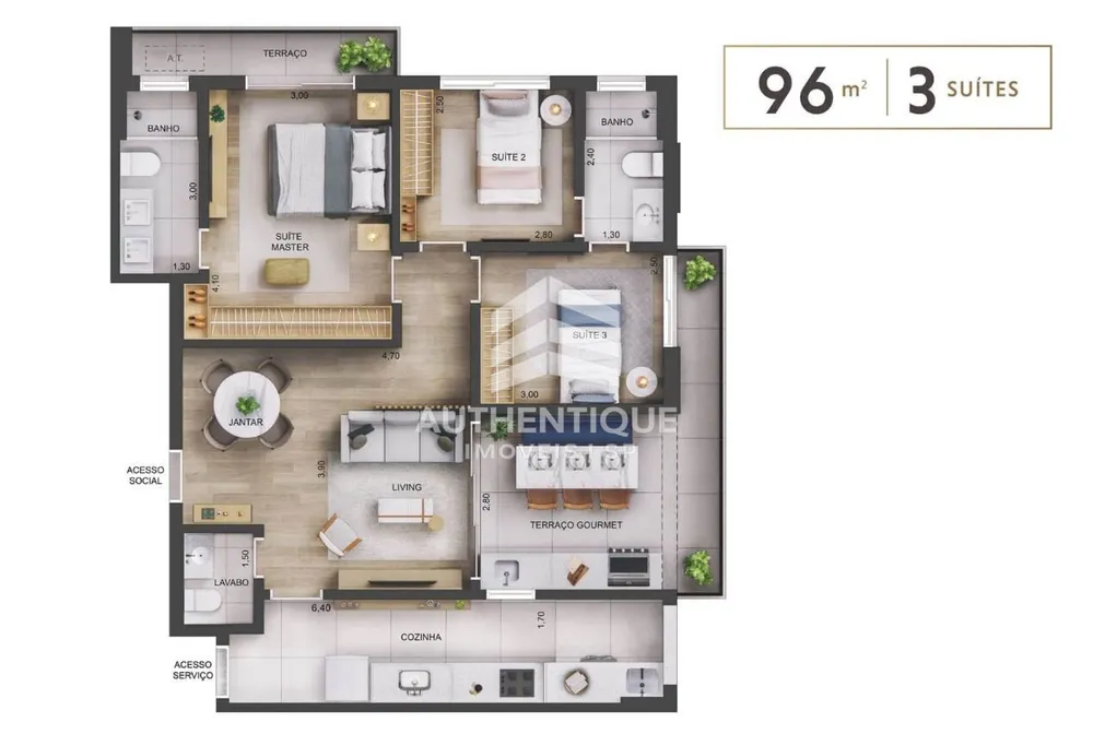 Apartamento, 3 quartos, 96 m² - Foto 23