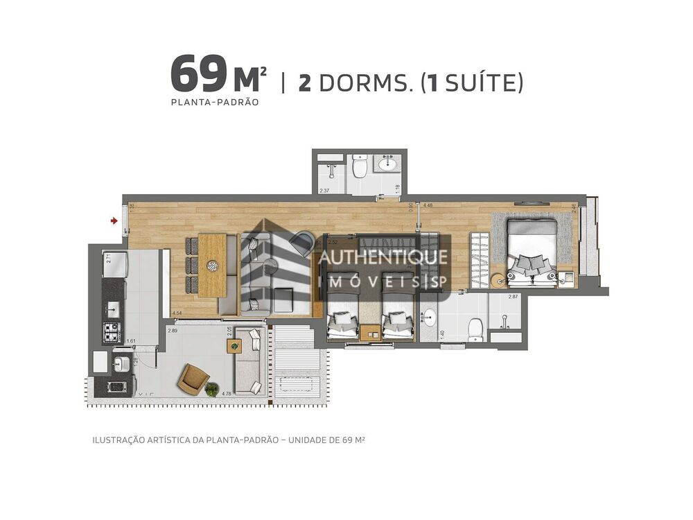 Apartamento, 2 quartos, 69 m² - Foto 26
