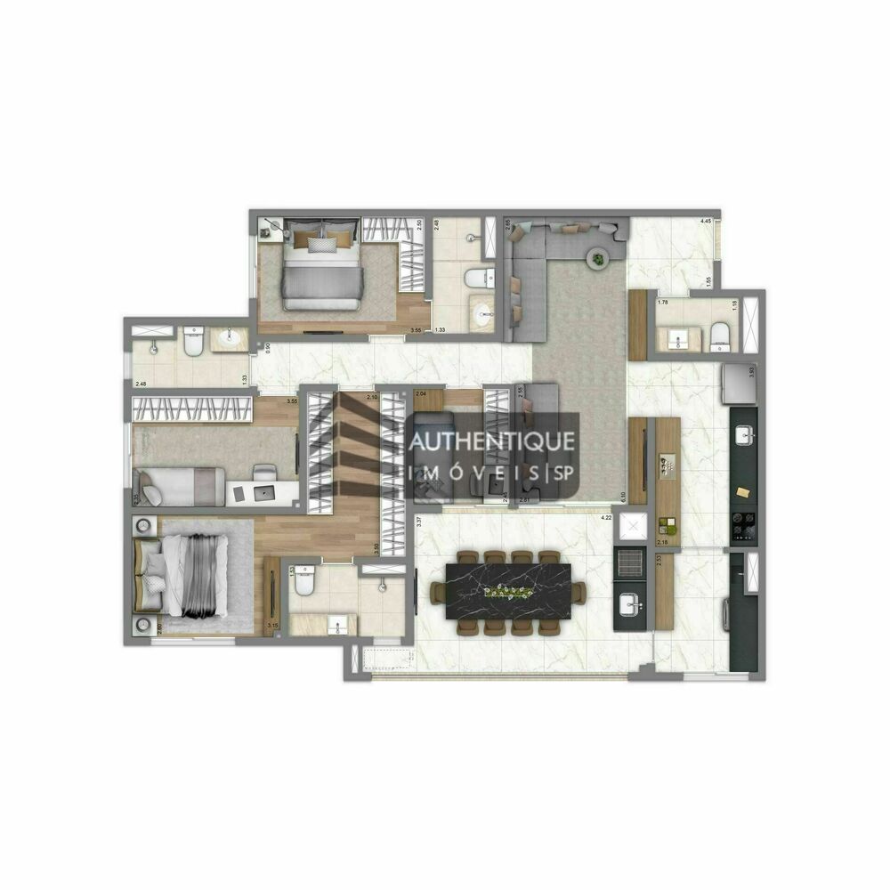 Apartamento, 4 quartos, 210 m² - Foto 2