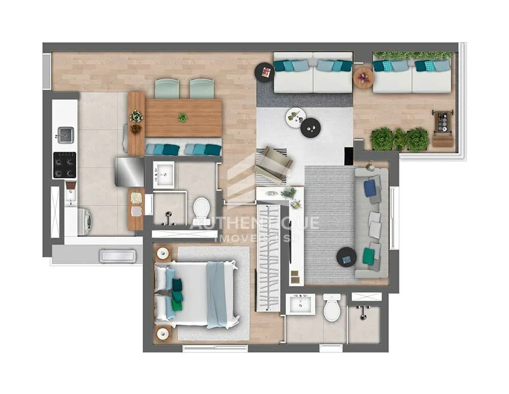 Apartamento, 1 quarto, 60 m² - Foto 15