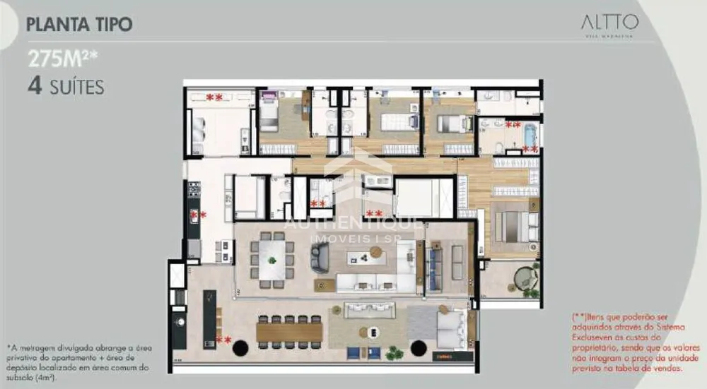 Apartamento, 4 quartos, 275 m² - Foto 9