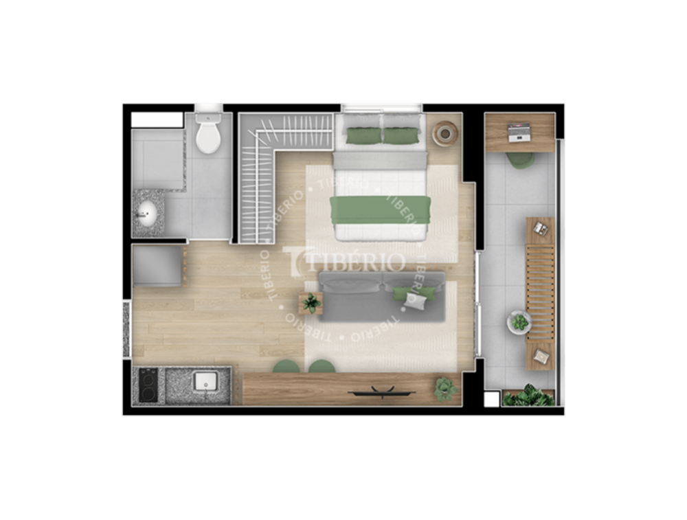 Apartamento, 1 quarto, 32 m² - Foto 32