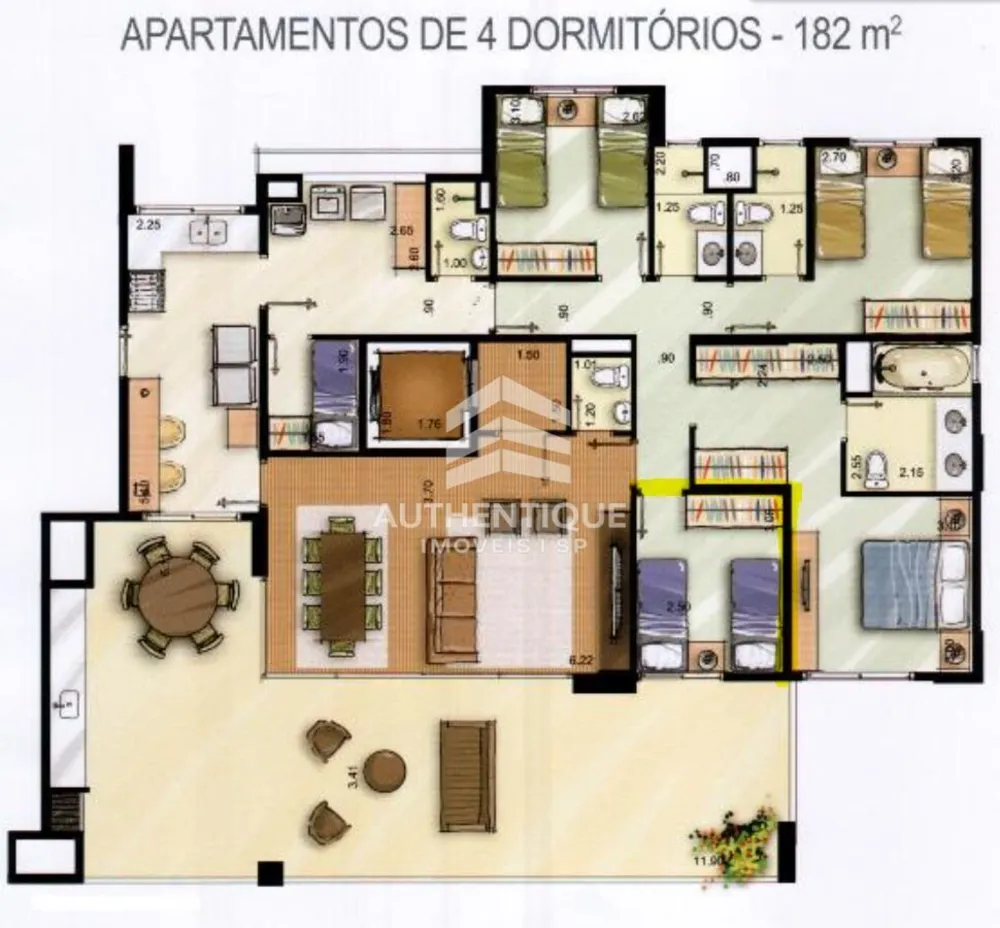 Apartamento, 3 quartos, 183 m² - Foto 11