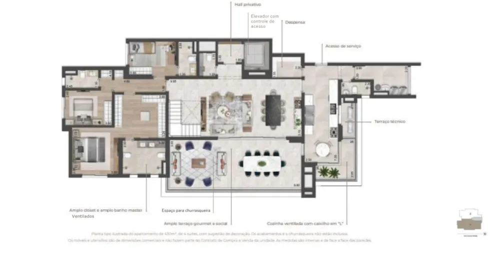 Apartamento, 4 quartos, 174 m² - Foto 15