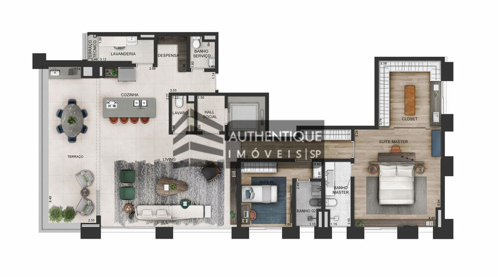 Apartamento, 3 quartos, 191 m² - Foto 13