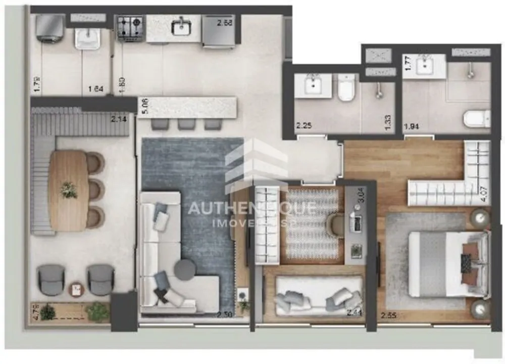 Apartamento, 1 quarto, 32 m² - Foto 4