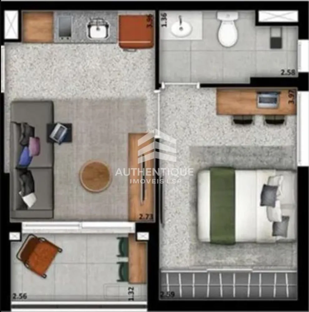 Apartamento, 1 quarto, 33 m² - Foto 28
