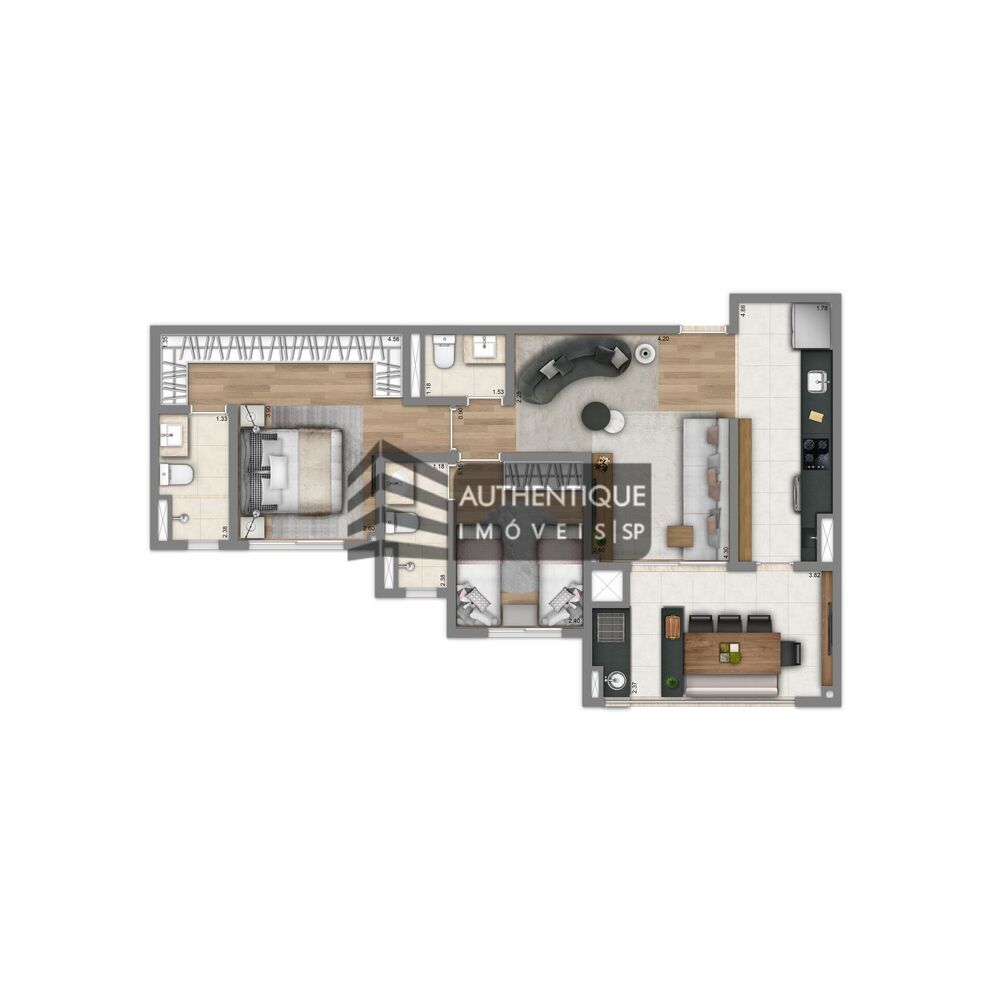 Apartamento, 2 quartos, 73 m² - Foto 46