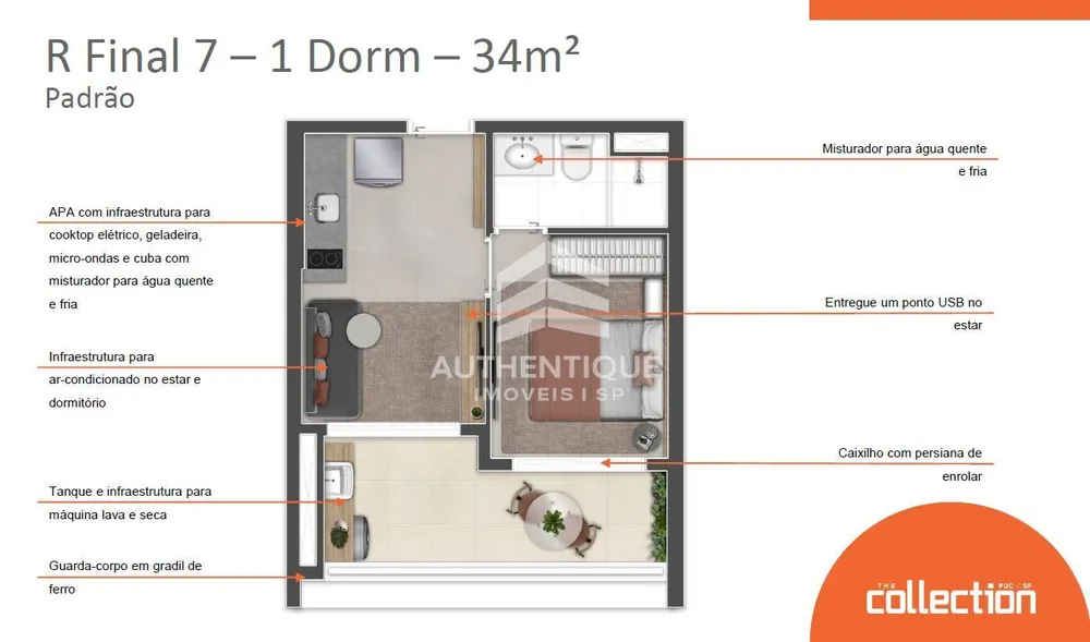 Apartamento, 1 quarto, 33 m² - Foto 14