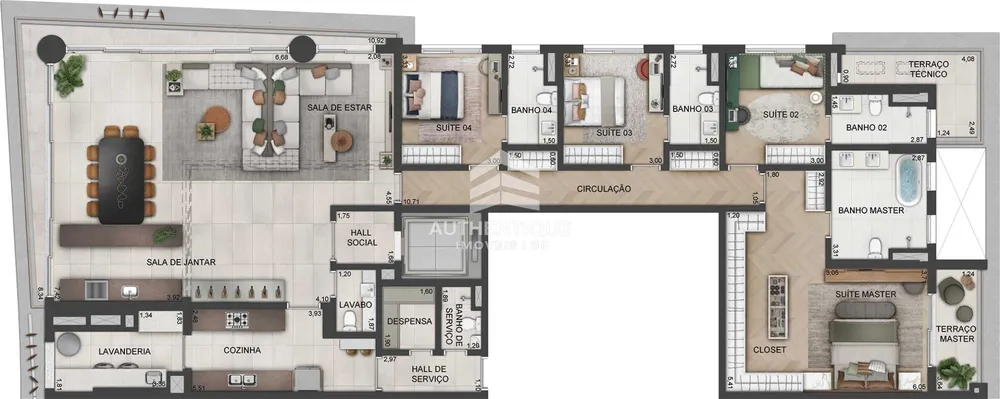 Apartamento, 4 quartos, 261 m² - Foto 11