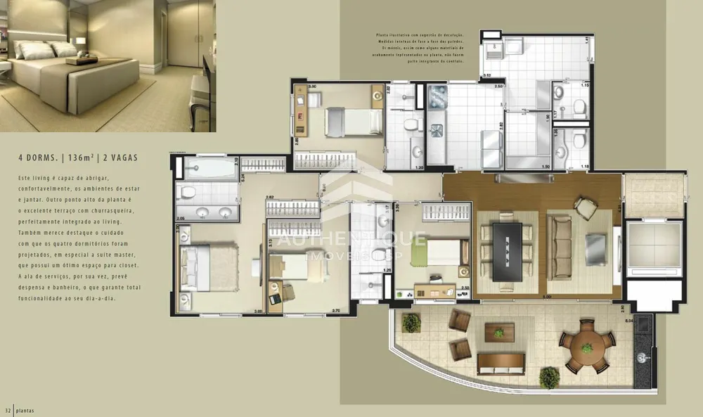 Apartamento, 3 quartos, 135 m² - Foto 8