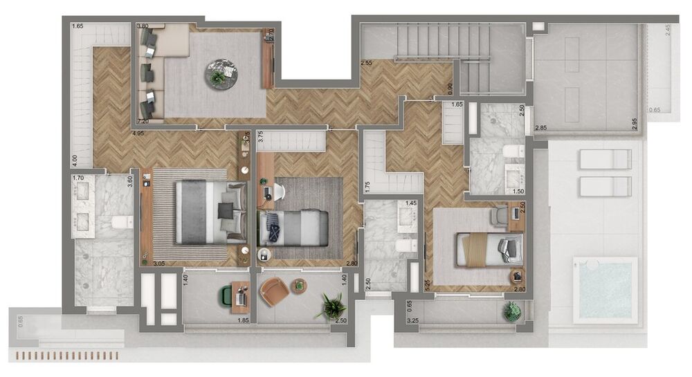 Apartamento, 2 quartos, 165 m² - Foto 1