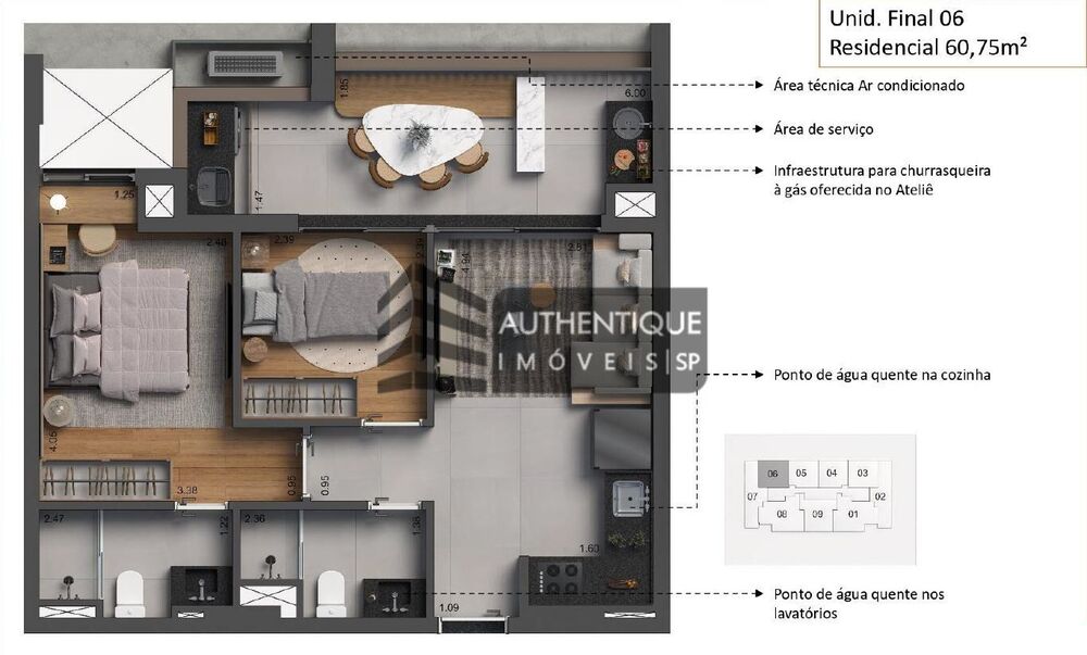Apartamento à venda com 2 quartos, 79m² - Foto 22