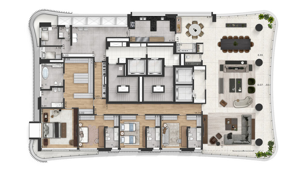 Apartamento, 4 quartos, 541 m² - Foto 3