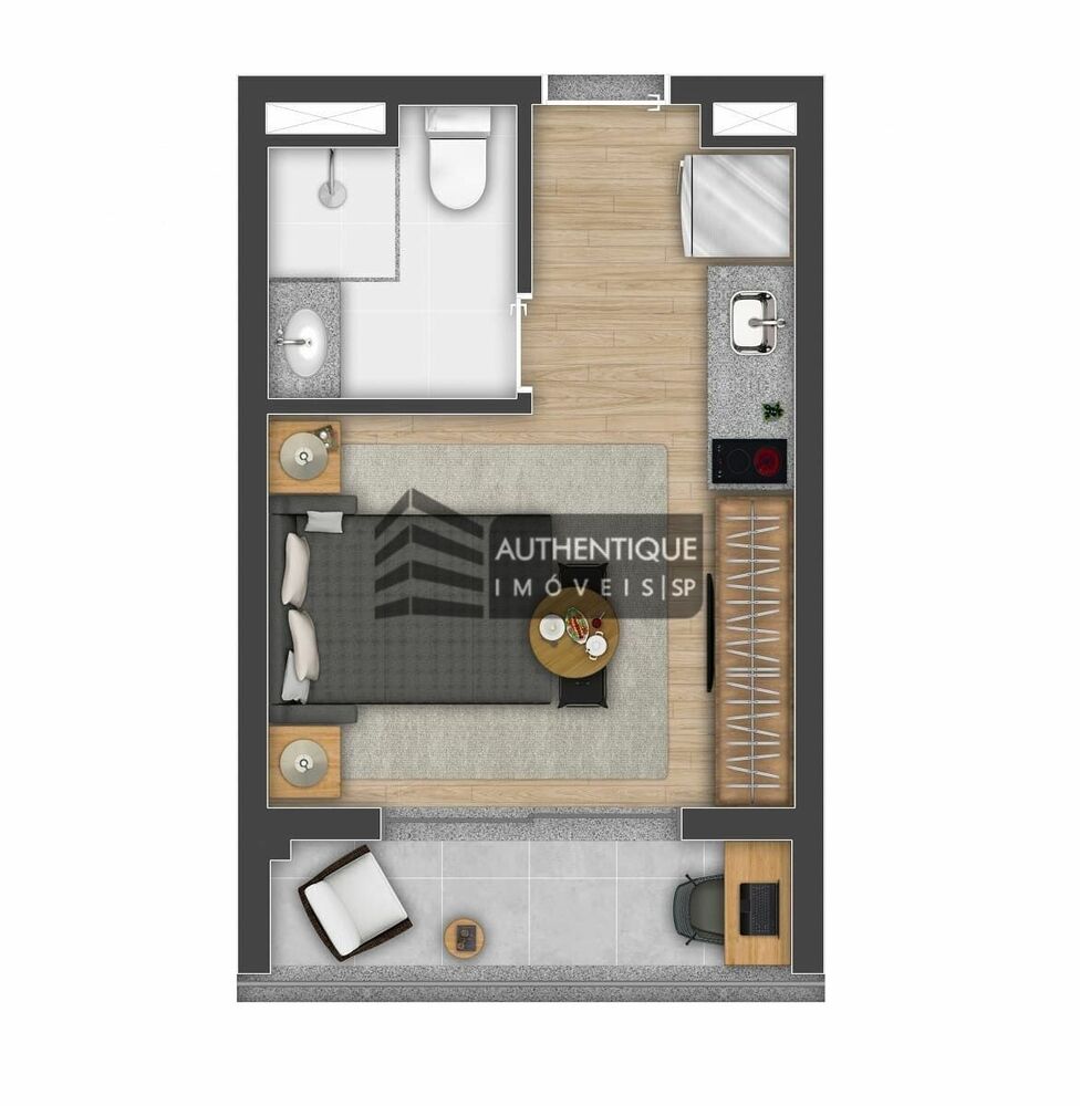 Apartamento, 1 quarto, 30 m² - Foto 2