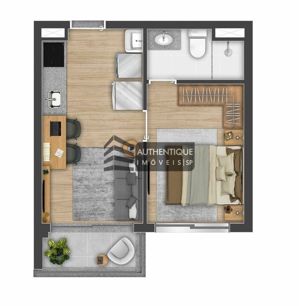 Apartamento, 1 quarto, 30 m² - Foto 35
