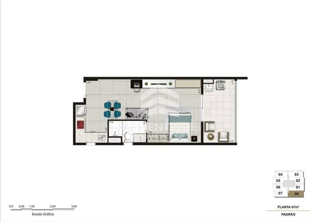Apartamento, 1 quarto, 47 m² - Foto 16