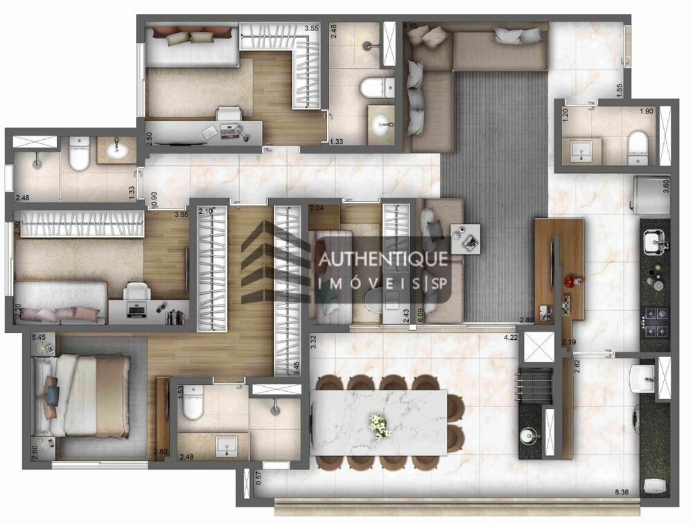 Apartamento, 3 quartos, 93 m² - Foto 7