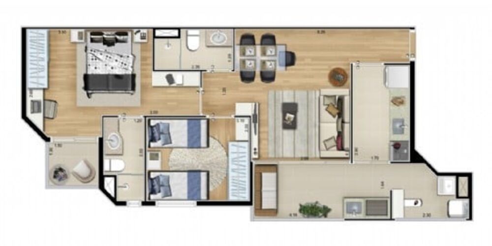 Apartamento, 2 quartos, 68 m² - Foto 6