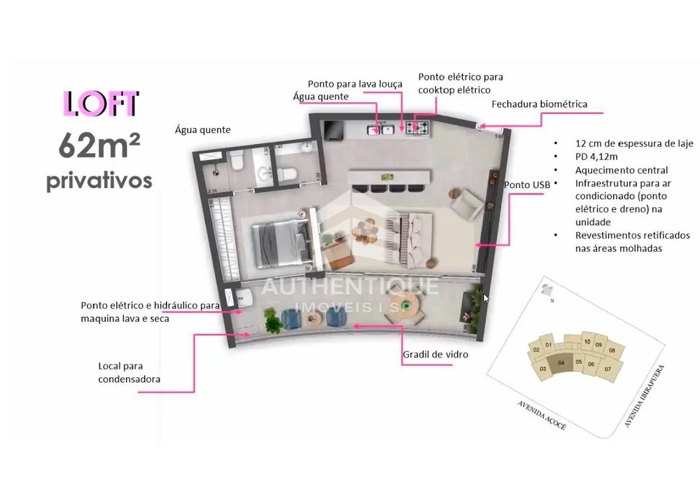 Apartamento, 1 quarto, 62 m² - Foto 10
