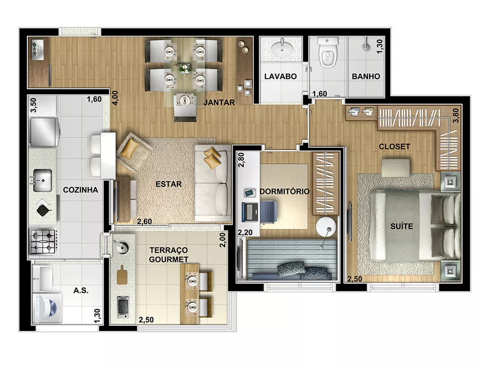 Cobertura, 2 quartos, 117 m² - Foto 4