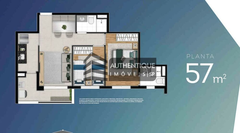 Apartamento, 2 quartos, 57 m² - Foto 10