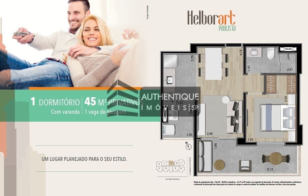 Apartamento, 1 quarto, 45 m² - Foto 14