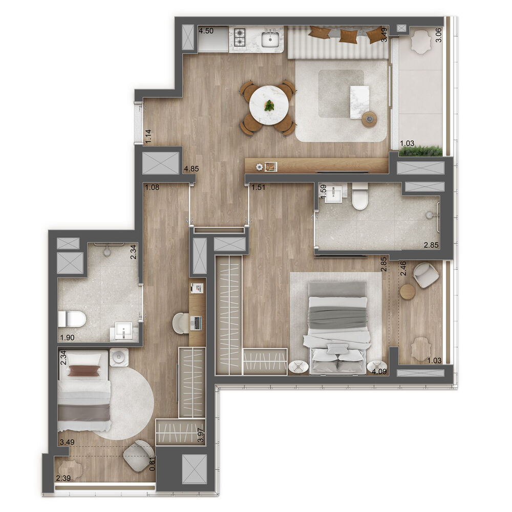 Apartamento, 1 quarto, 28 m² - Foto 7