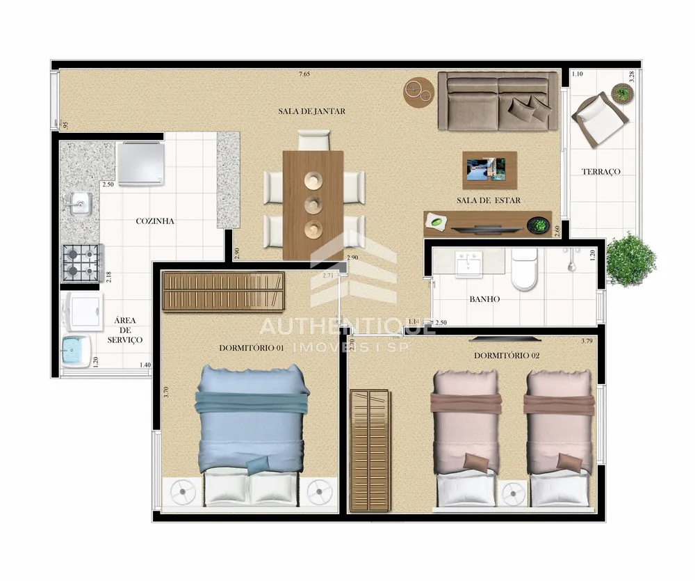 Apartamento, 3 quartos, 68 m² - Foto 7