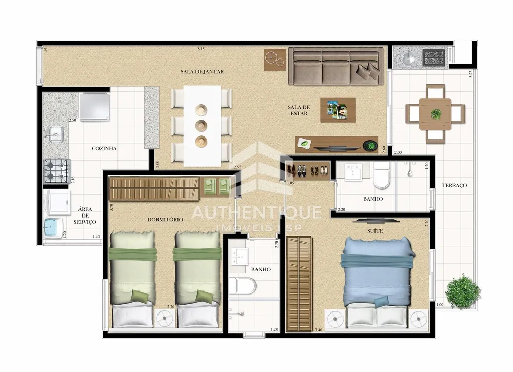 Apartamento, 3 quartos, 68 m² - Foto 8
