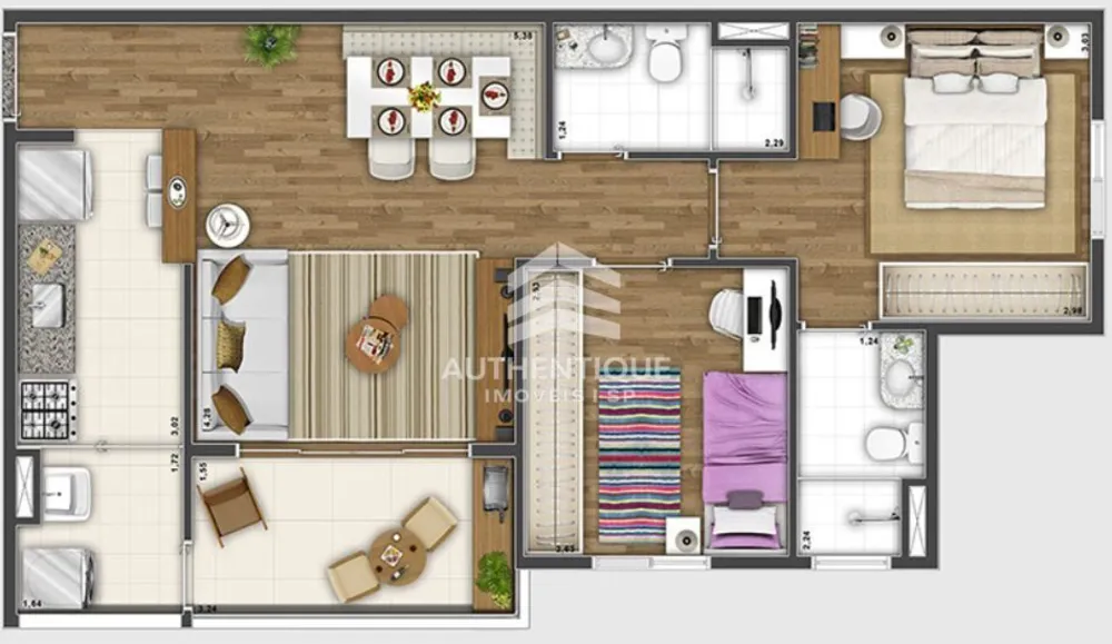Apartamento, 2 quartos, 63 m² - Foto 12