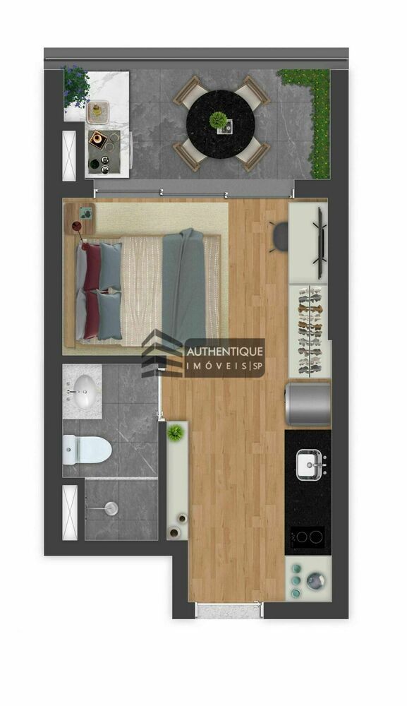 Apartamento, 2 quartos, 29 m² - Foto 1
