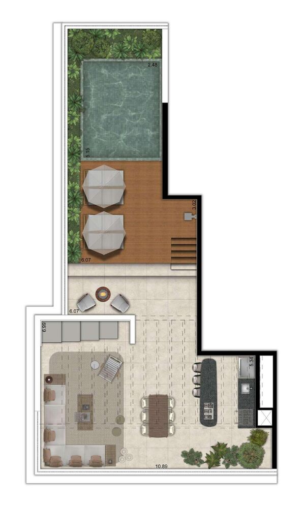 Apartamento à venda com 3 quartos, 137m² - Foto 4