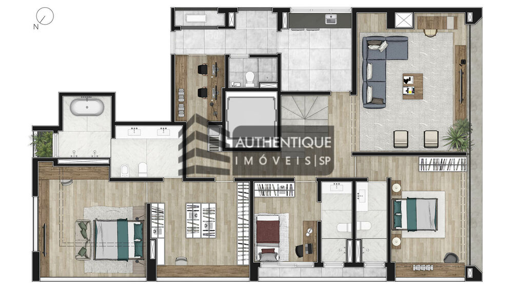 Apartamento, 2 quartos, 137 m² - Foto 1