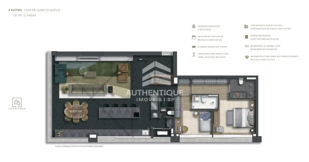Apartamento, 3 quartos, 134 m² - Foto 8
