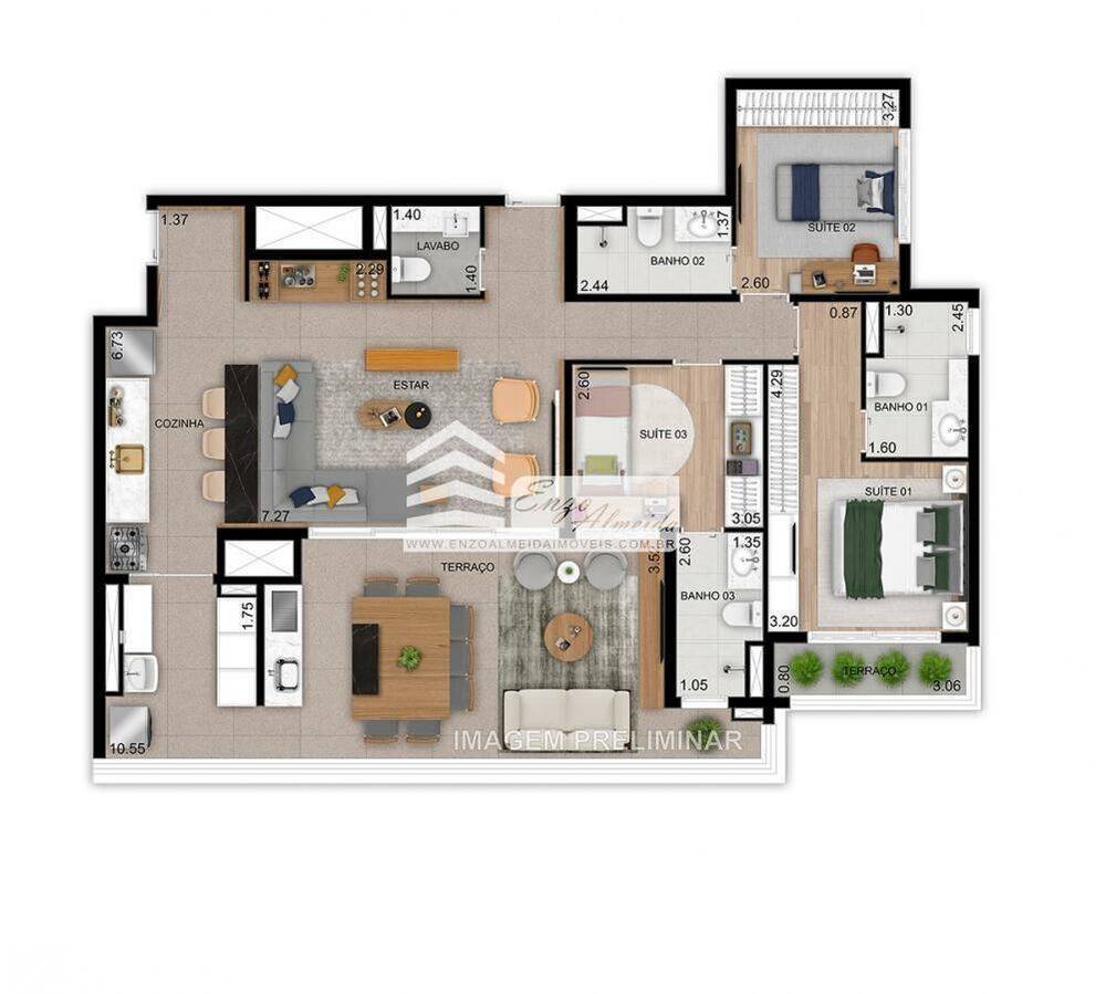 Apartamento, 3 quartos, 258 m² - Foto 11