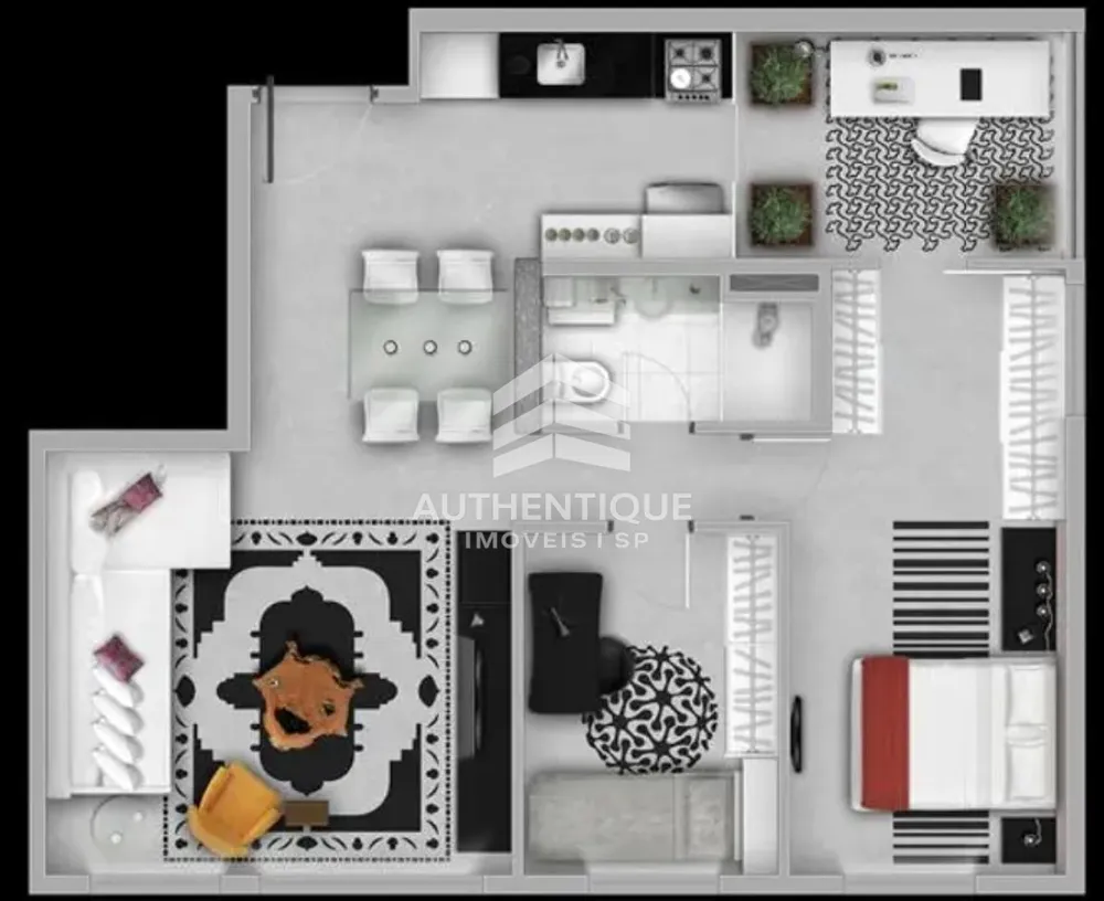 Apartamento, 1 quarto, 70 m² - Foto 2