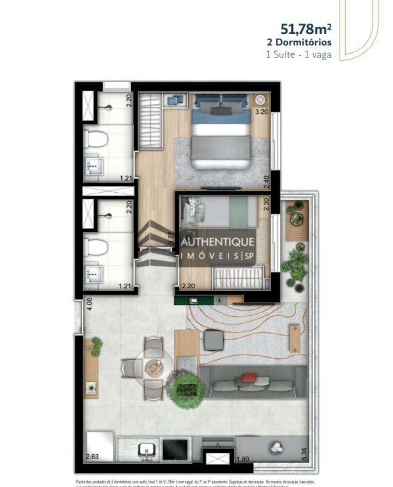 Apartamento, 2 quartos, 51 m² - Foto 16