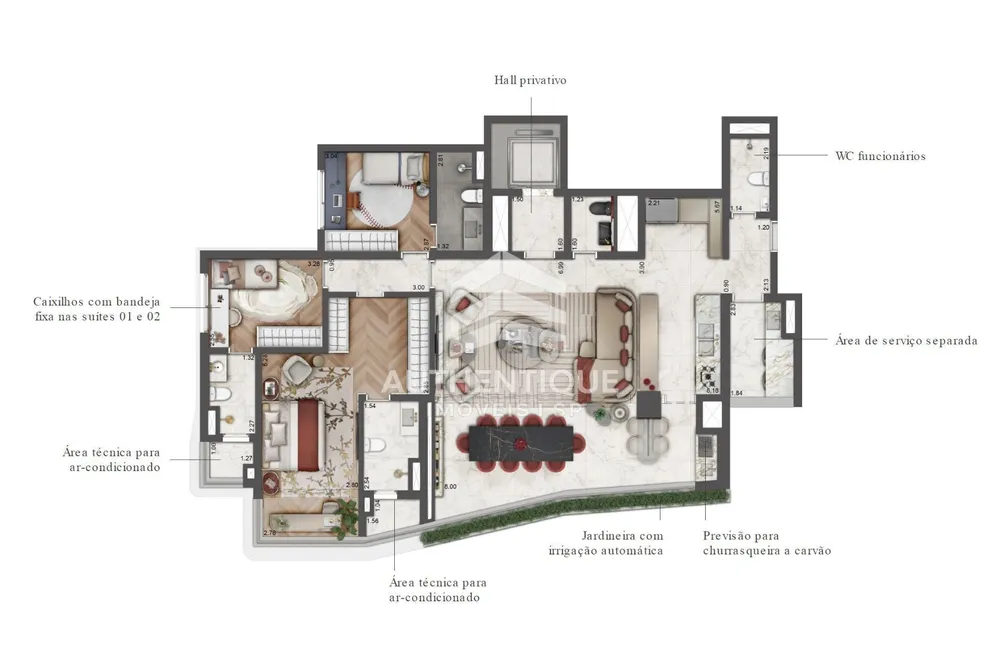 Cobertura, 4 quartos, 521 m² - Foto 6