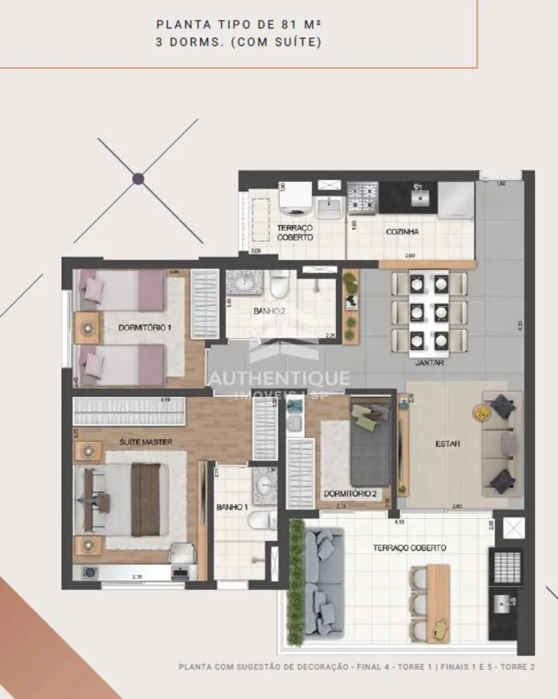 Apartamento, 2 quartos, 81 m² - Foto 3