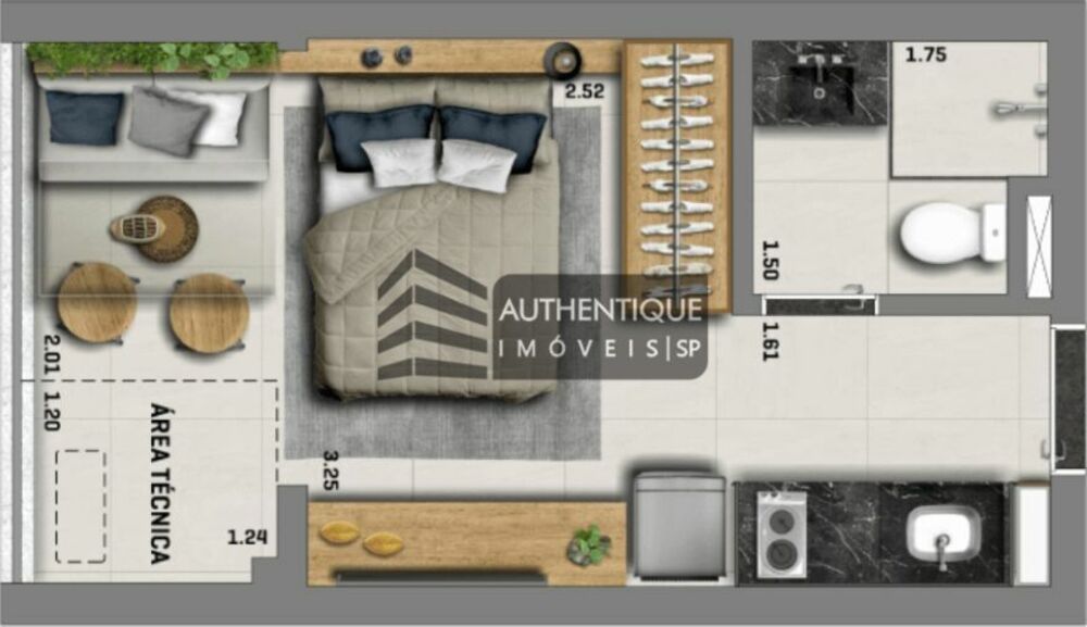 Apartamento, 1 quarto, 26 m² - Foto 30