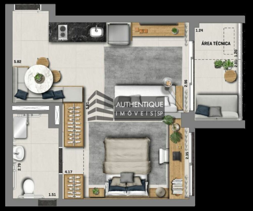 Apartamento, 1 quarto, 26 m² - Foto 27