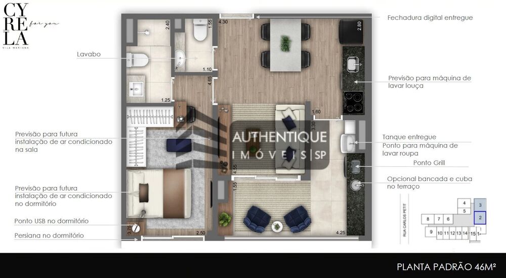 Apartamento, 1 quarto, 46 m² - Foto 37
