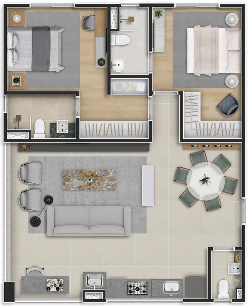 Apartamento, 2 quartos, 80 m² - Foto 15