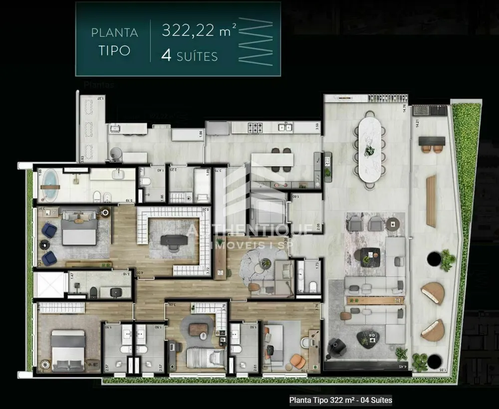 Apartamento, 4 quartos, 591 m² - Foto 21