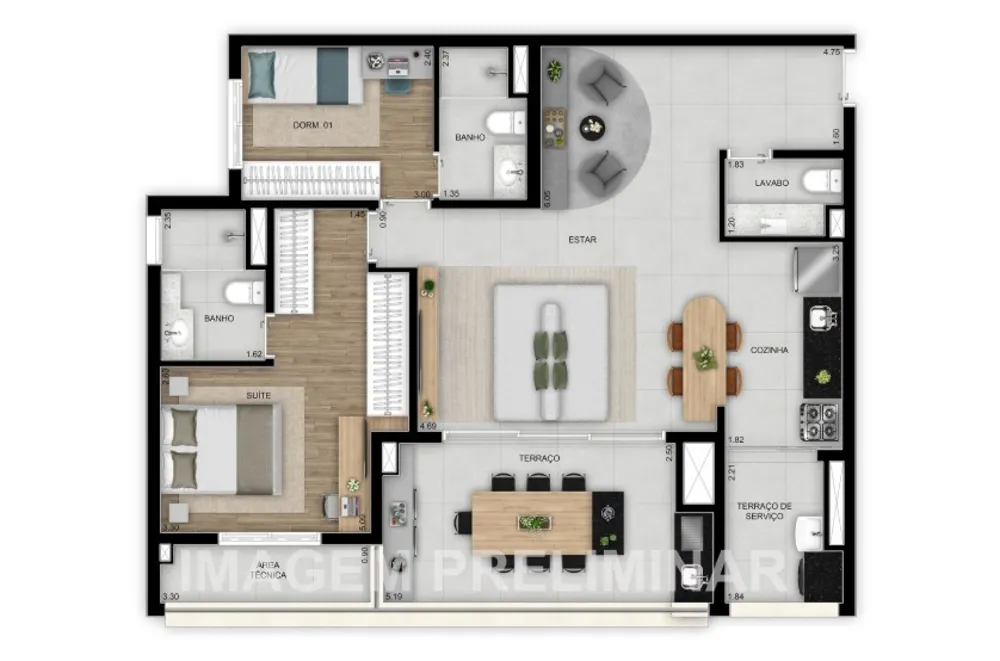 Apartamento, 1 quarto, 26 m² - Foto 11